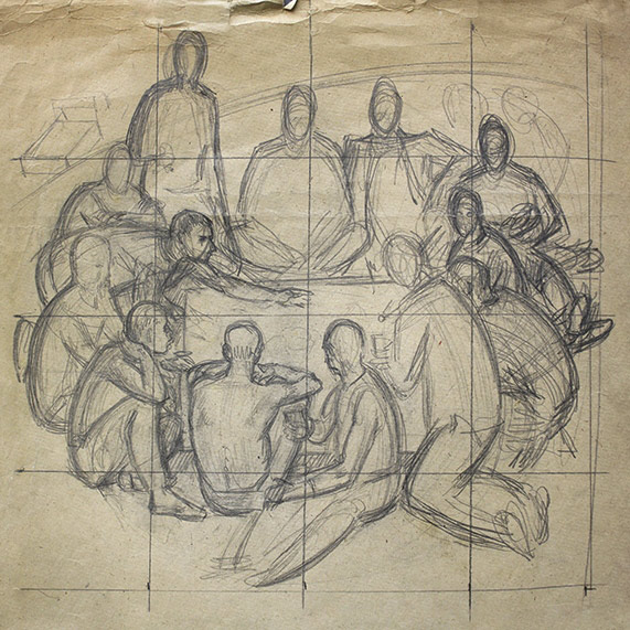 «сотворение мира». выставка произведений дмитрия жилинского. к 90-летию со дня рождения художника.