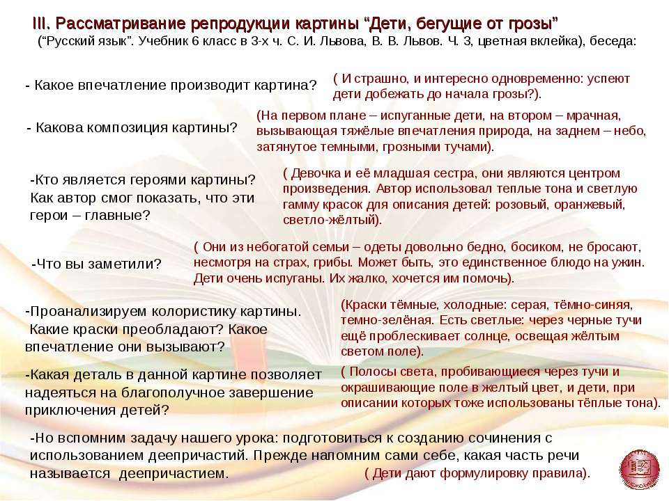 Картину «дети, бегущие от грозы» художника побудило написать интересное знакомство