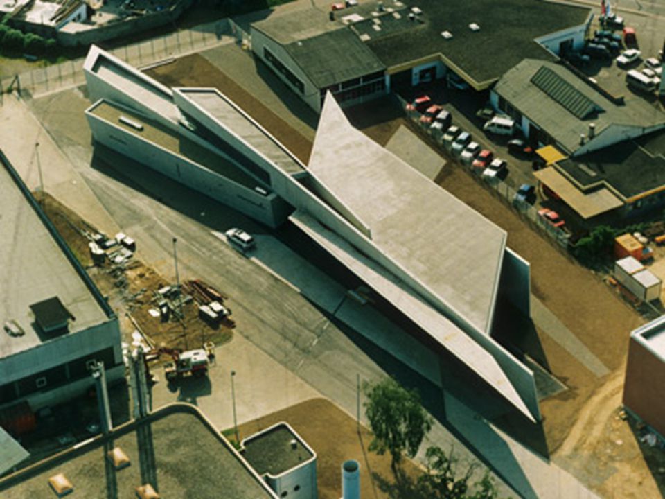 Vitra fire station, german zaha hadid building - e-architect