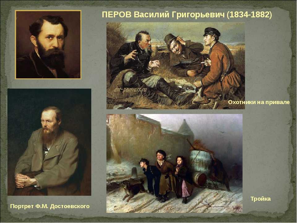 Знаменитости хiх века на портретах,  написанных василием перовым для третьяковской галереи
