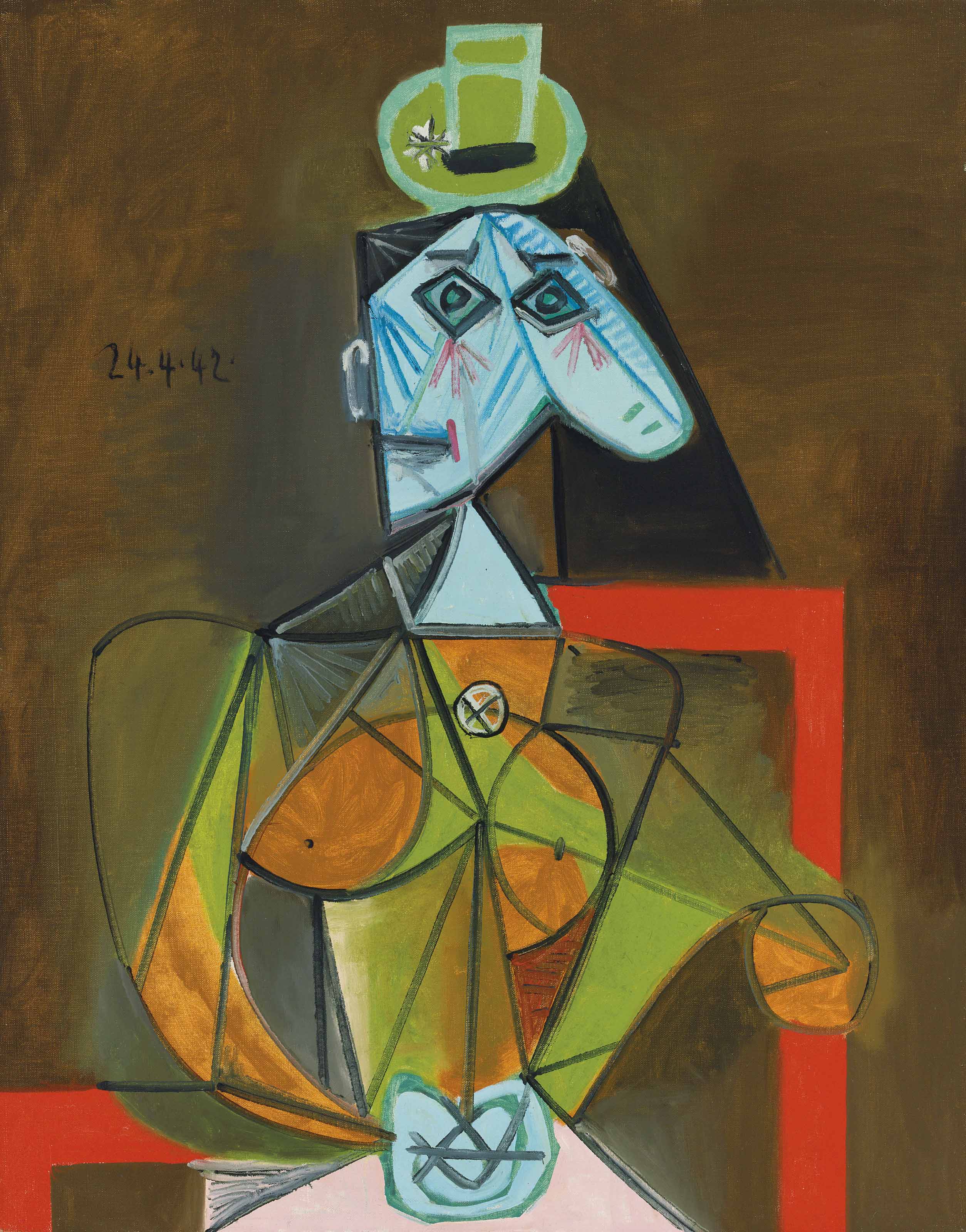 "portrait of dora maar" by pablo picasso - a painting analysis