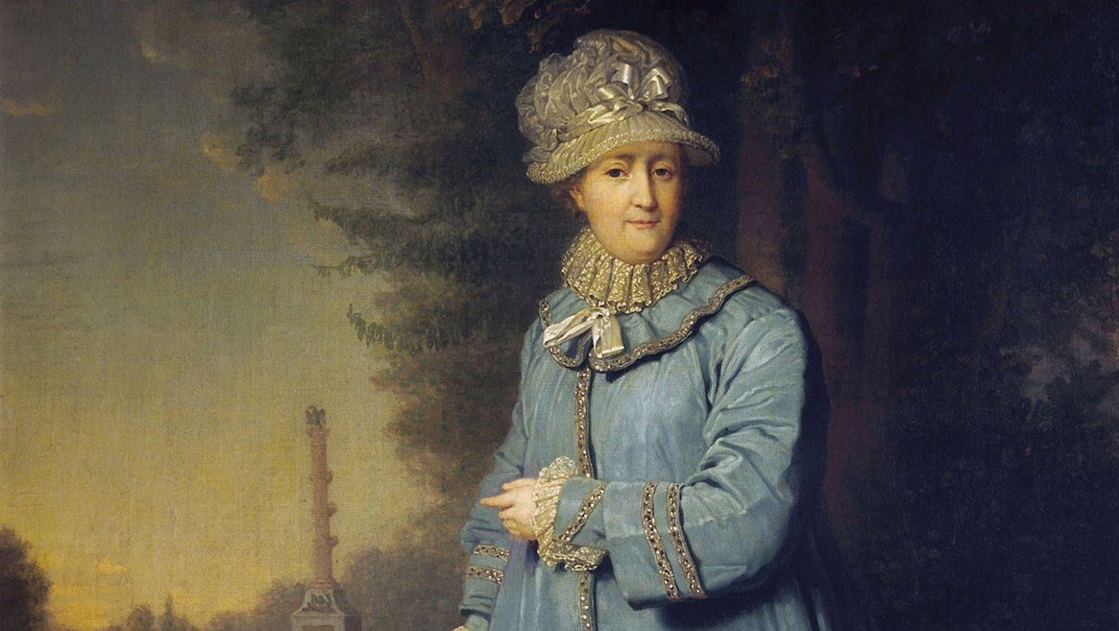 Екатерина ii на прогулке в царскосельском парке
