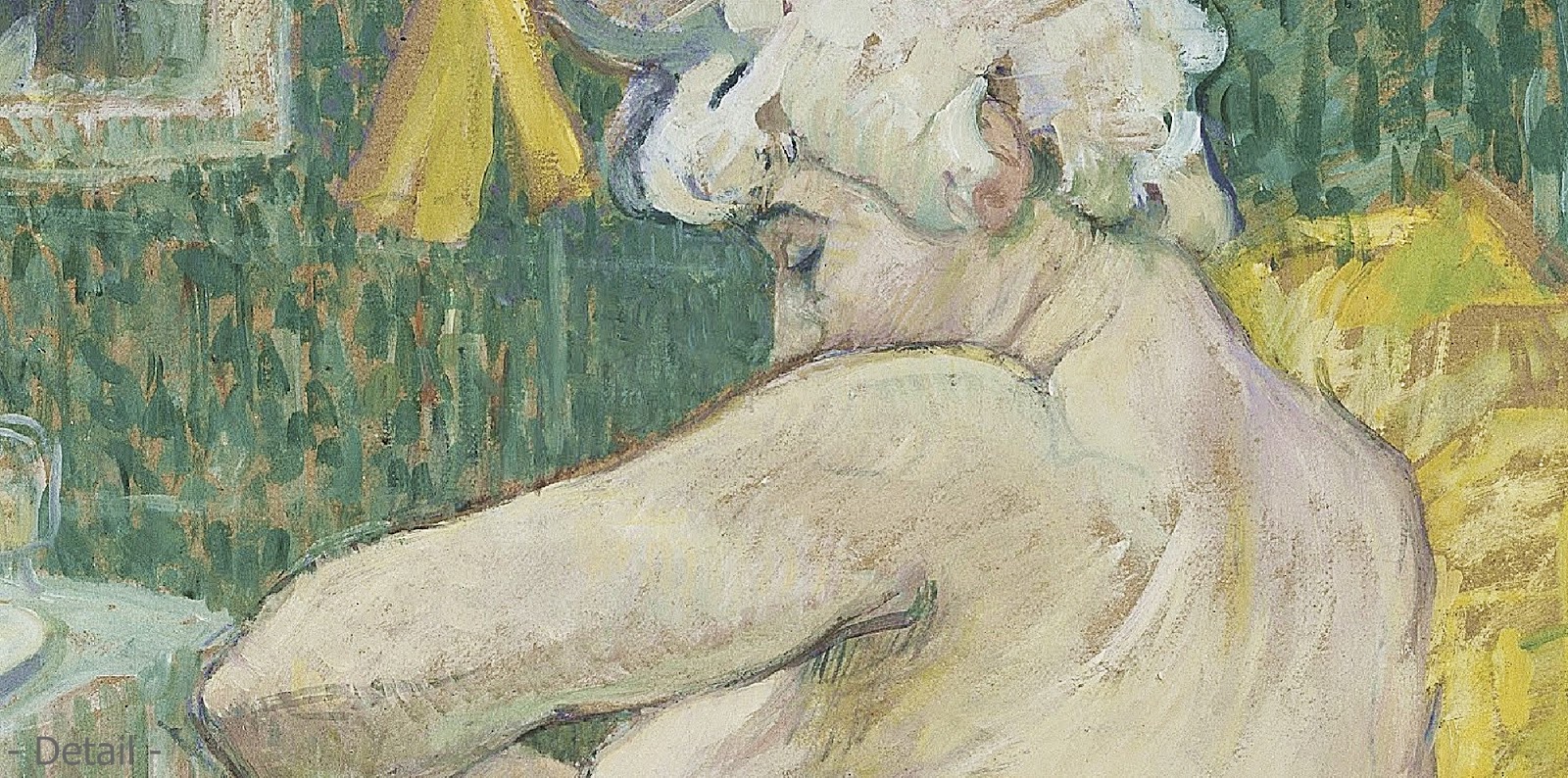 The clownesse cha-u-kao at the moulin rouge by henri de toulouse-lautrec