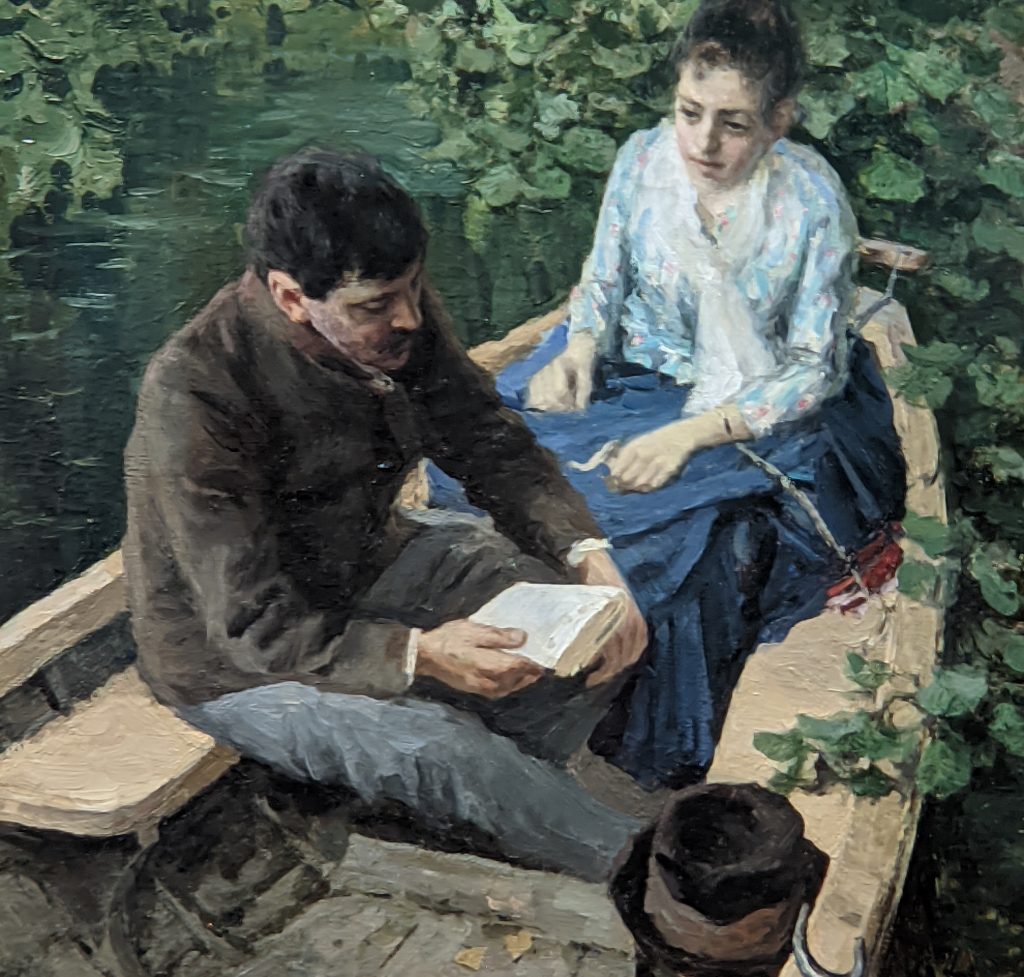 Сочинение-описание картины коровина «в лодке»