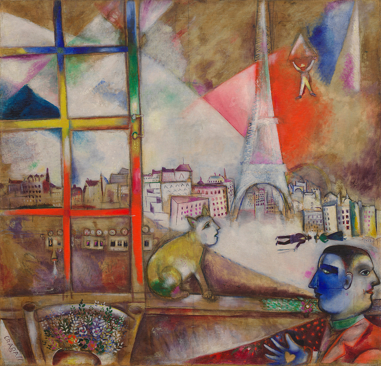 Eluard, paul. le dur desir de durer.  avec 25 dessins originaux et un frontispice en couleurs de marc chagall. paris: amold-bordas, [1946].