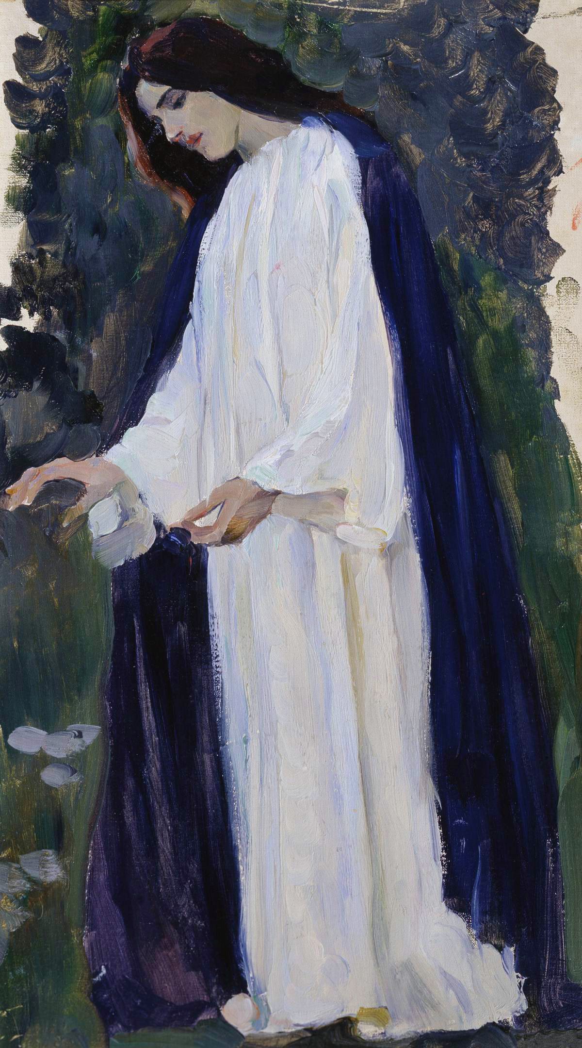 Нестеров м.в. портрет о.м. нестеровой. 1906