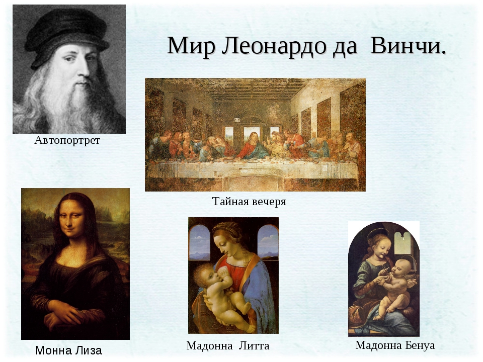 Картины леонардо да винчи (leonardo da vinci)