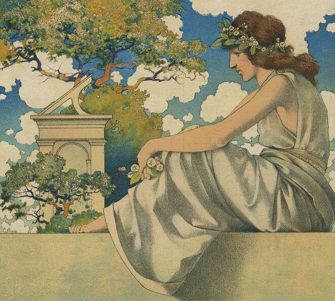 Maxfield parrish art and illustrations