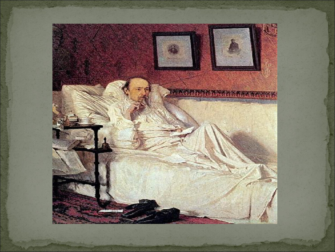 Рассказы о шедеврах живописи- и.н.крамской - н.а. некрасов в период "последних песен"