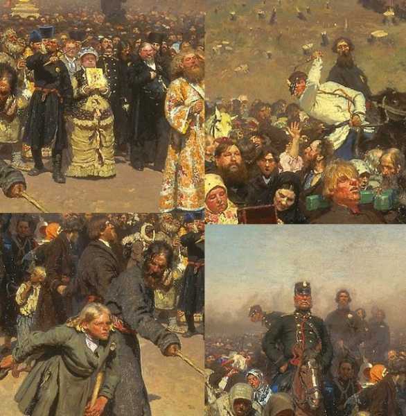 Репин «крестный ход в курской губернии» картина, описание