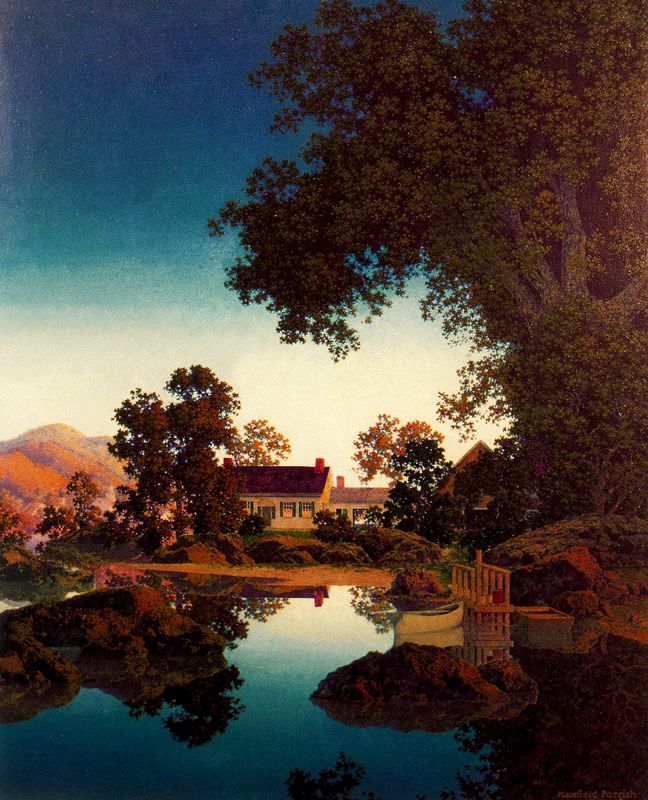Maxfield parrish (july 25, 1870 — march 30, 1966), american artist, illustrator, painter | 
                world biographical encyclopedia