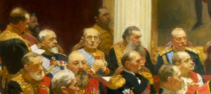 Торжественное заседание государственного совета 7 мая 1901 года в честь столетнего юбилея - репин и. е. :: артпоиск - русские художники