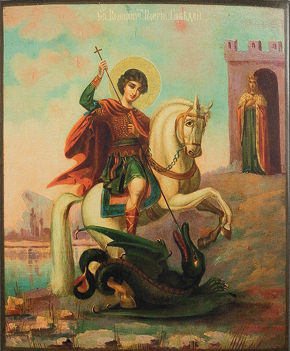 Святой георгий, побеждающий дракона, в культуре и живописи. картина святой георгий