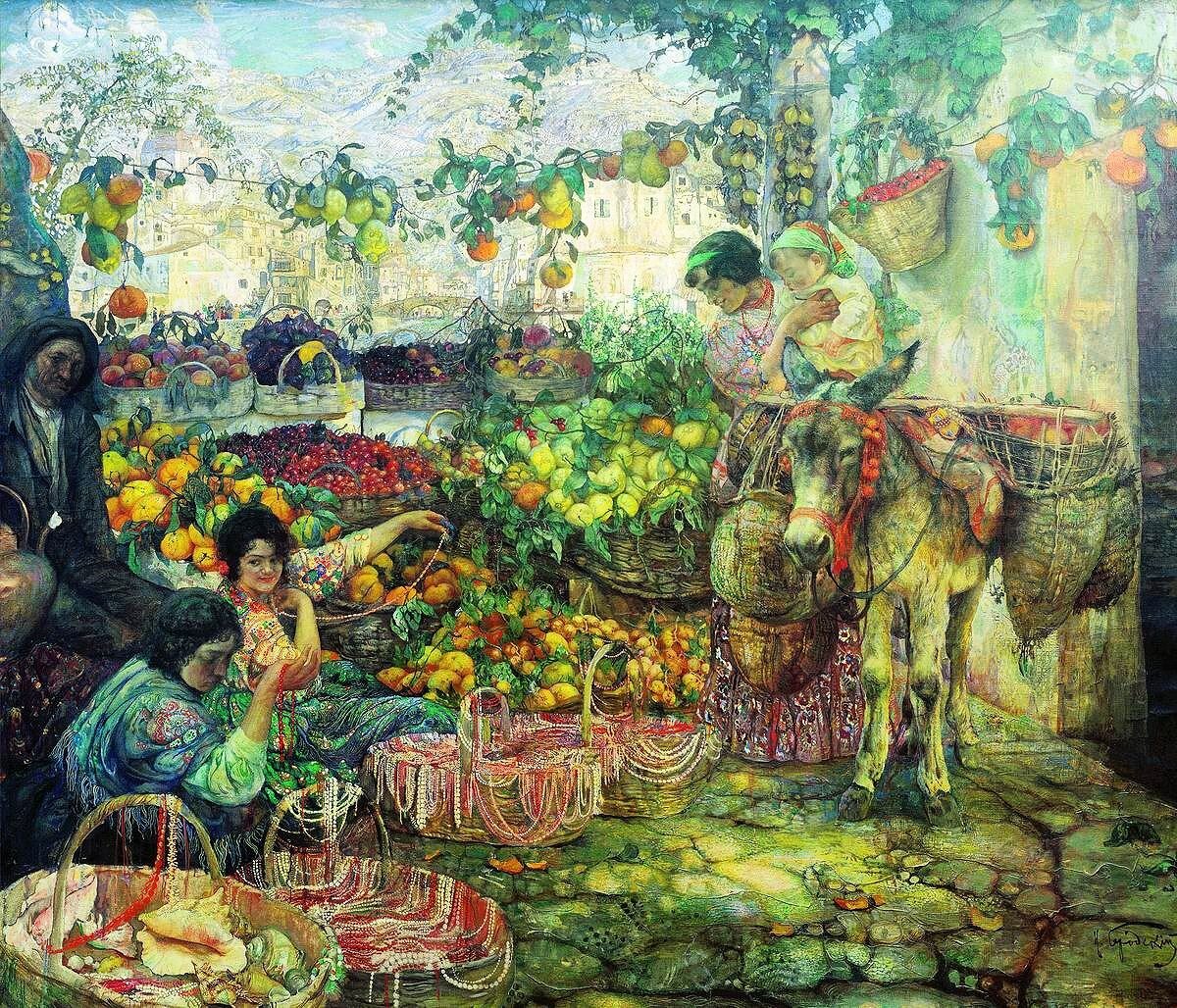 Сочинение описание по картине грицай "летний сад"