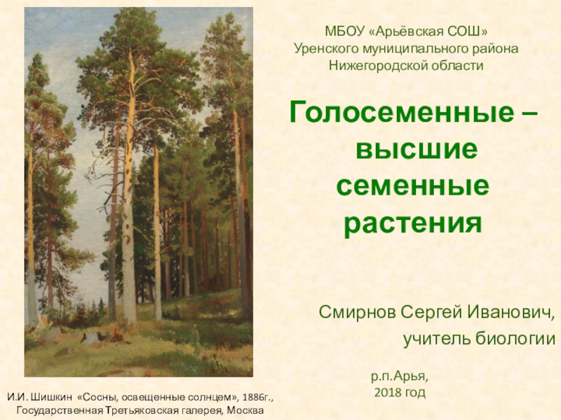 Сочинение по картине сосны освещенные солнцем шишкина 3, 5, 8 класс