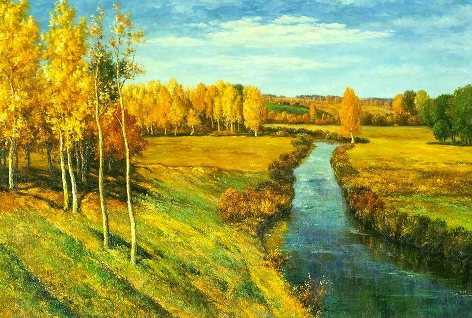 «золотая осень» левитана