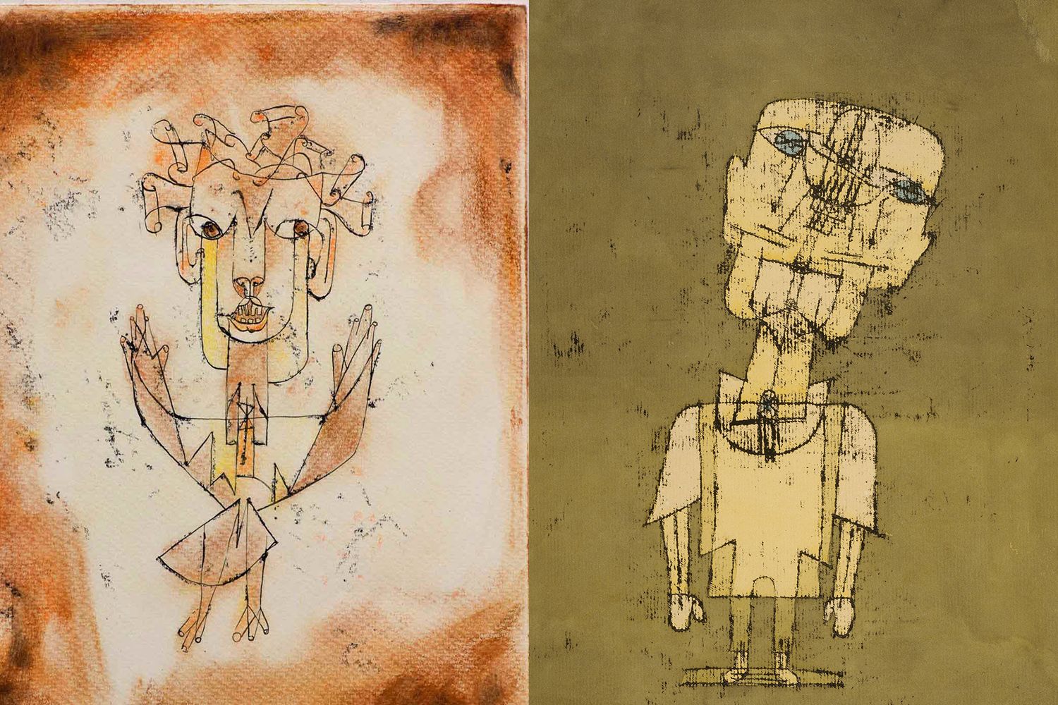 Plundered art: angelus novus, angel of history, by paul klee