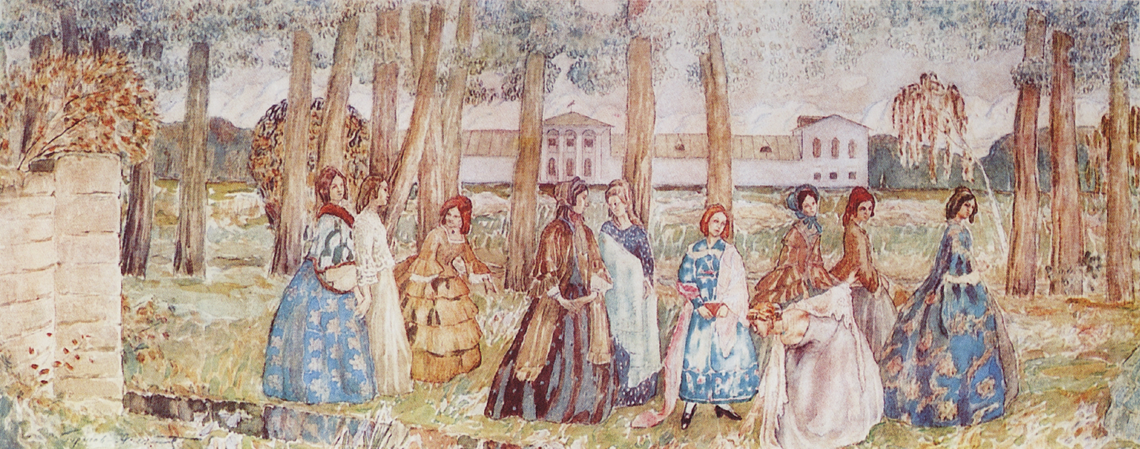 Картины борисова мусатова. описание картины виктора борисова-мусатова «куст орешника»