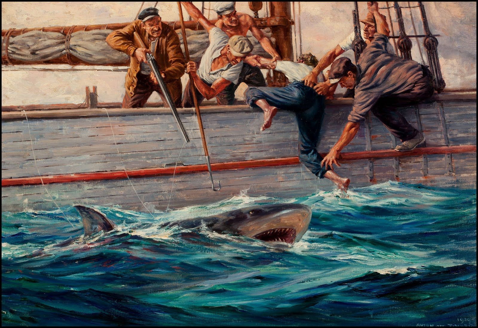 "watson and the shark" painting by j. s. copley | free essay example