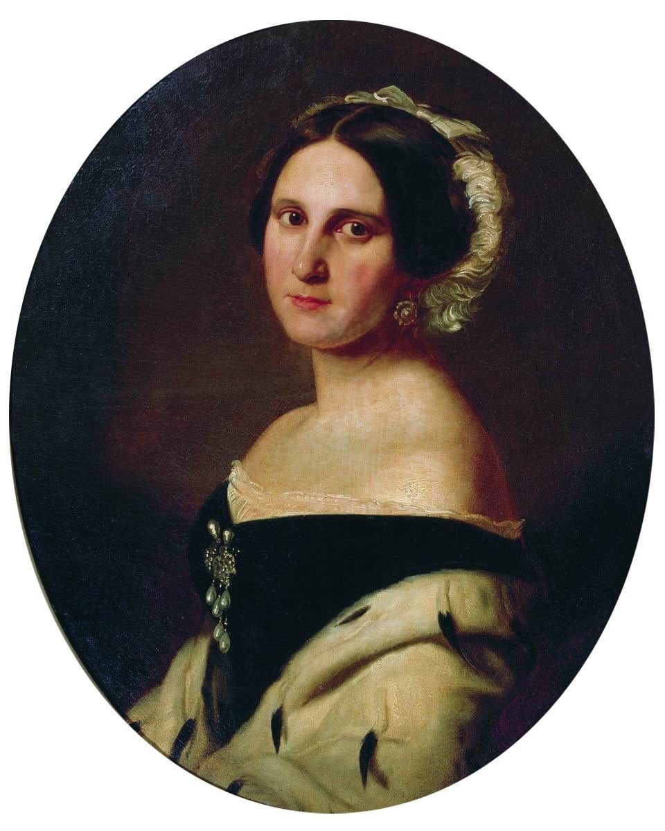 Евграф семенович сорокин - свидание, 1858, 135×99 см: описание произведения