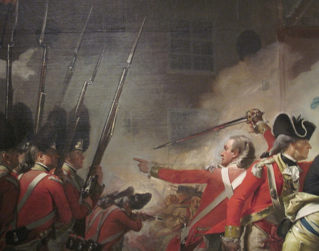 Смерть майора пирсона, 6 января 1781 г.задний план а также картина