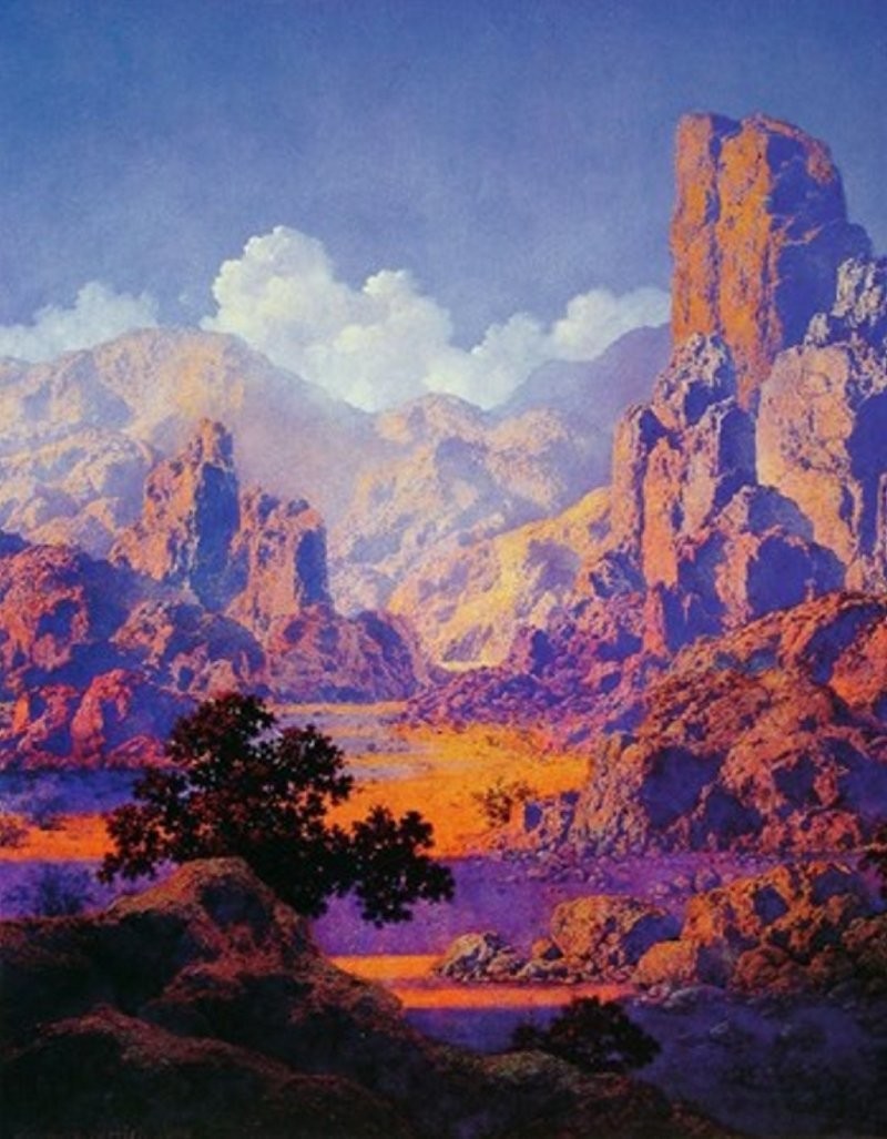 Maxfield parrish art and illustrations