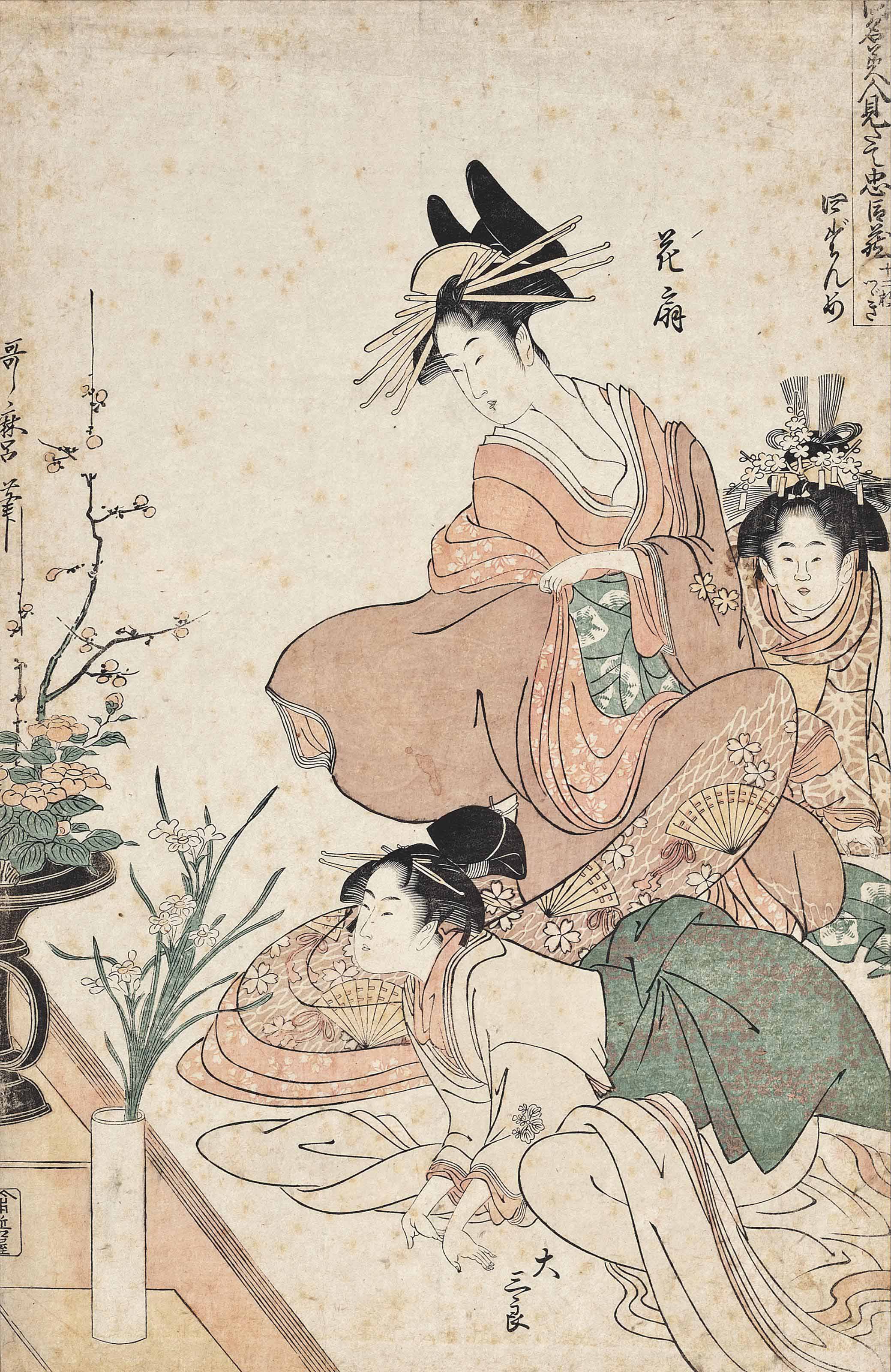 Kitagawa utamaro; biography and print artworks - masterpieces of japanese culture