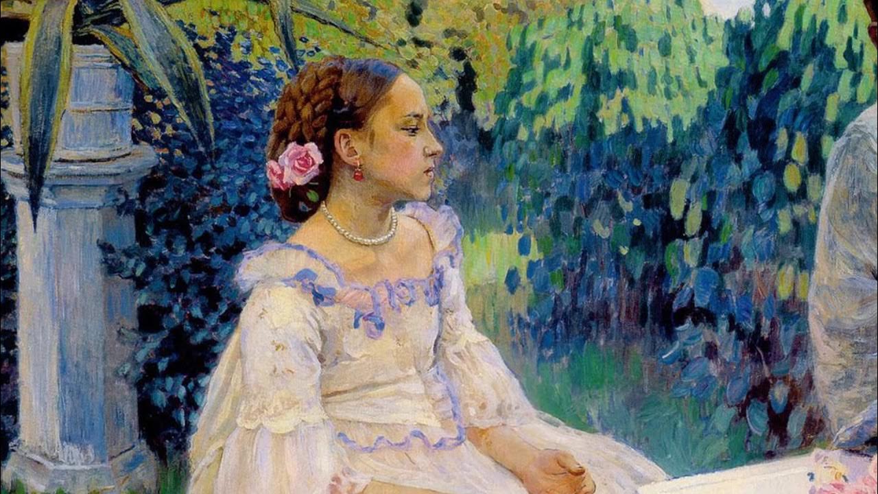 Художник борисов мусатов картины. появление «мусатовской девушки»