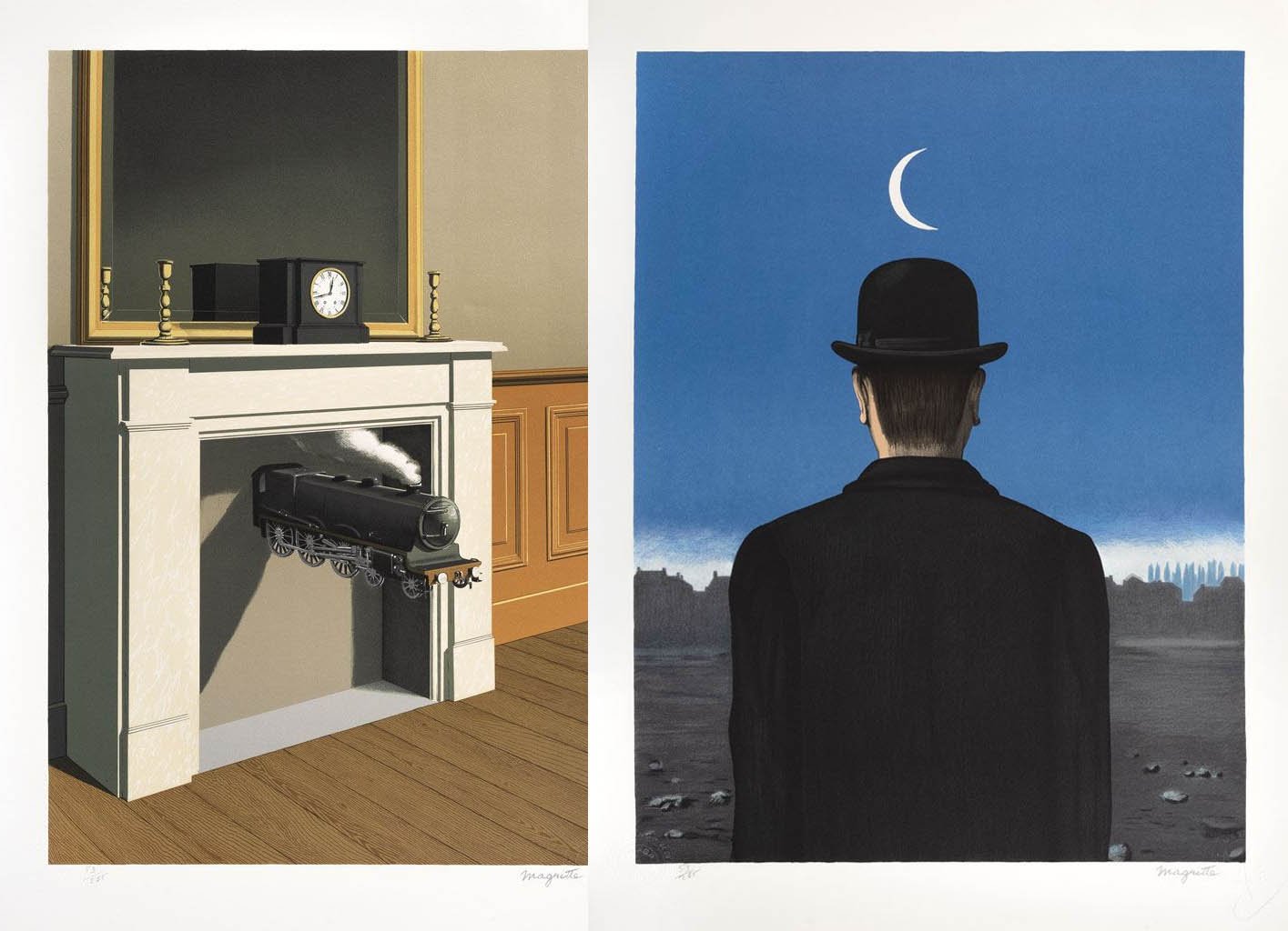 Black magic by rene magritte