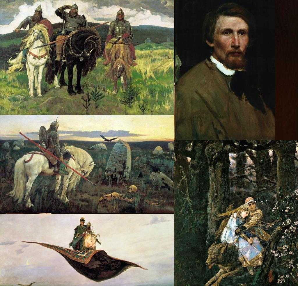 Описание картины виктора михайловича васнецова «богатырский скок»