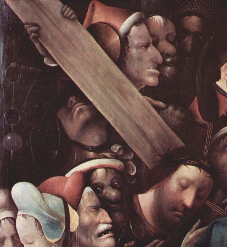 «несение креста» иеронима босха. несение креста (christ carrying the cross)