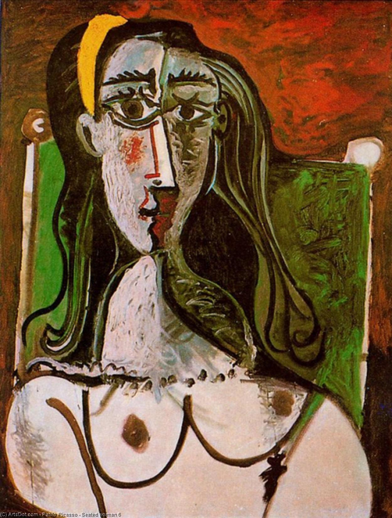 Pablo picasso — jacqueline with flowers, 1954